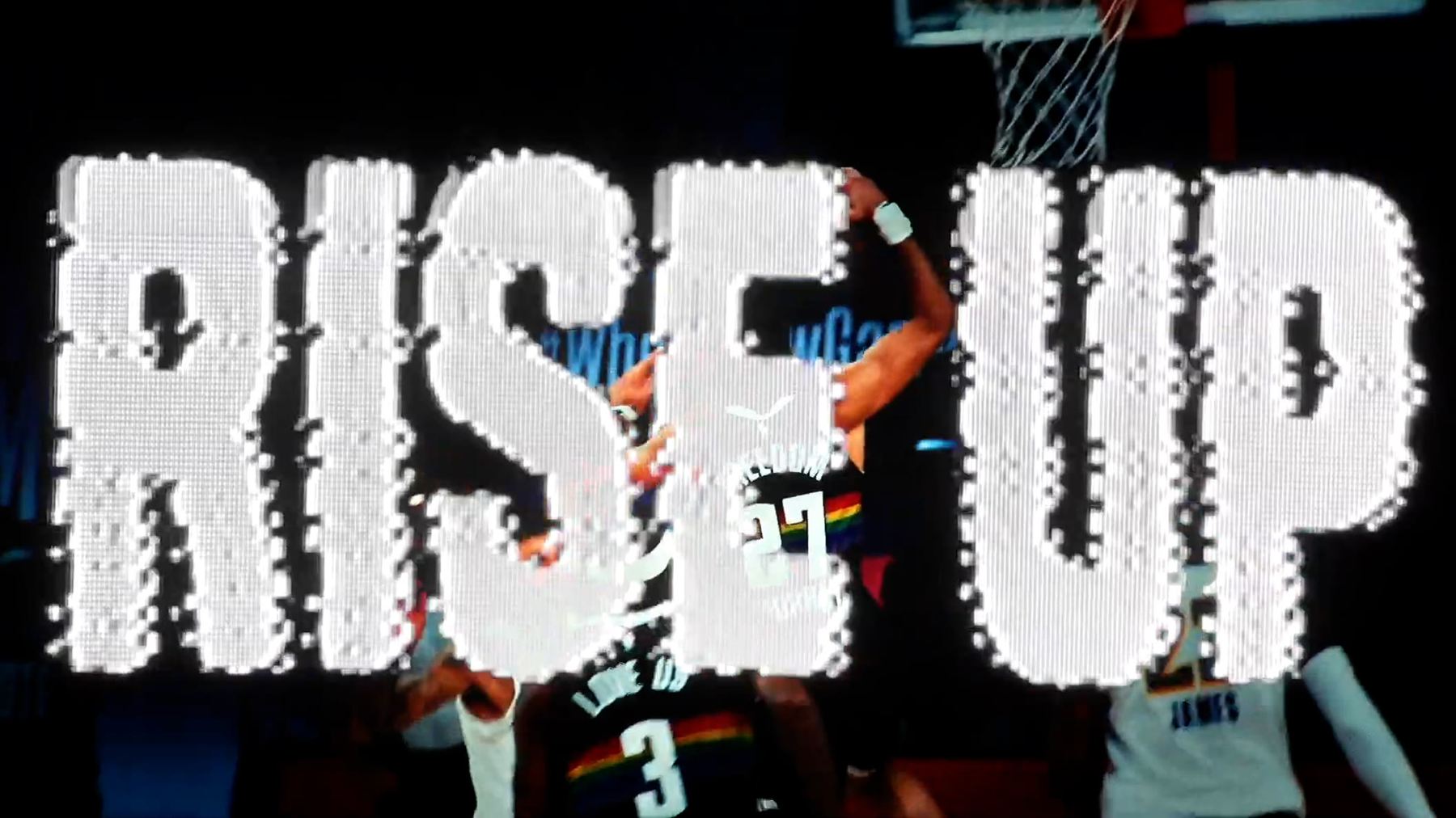 RISE UP title frame